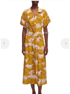 NWT Rachel Comey Blasco Dress in Chartreuse; Size XS